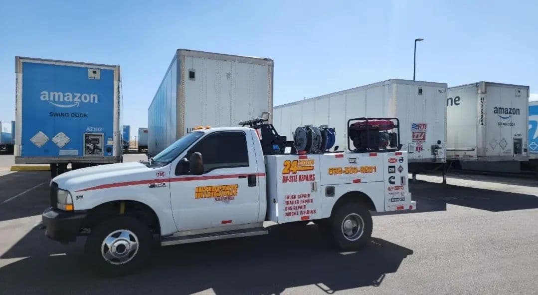 Interstate Fleet Services performing scheduled preventive maintenance on a fleet