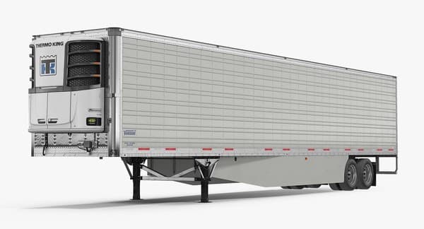 Refrigerated trailer with a Thermo King reefer unit serviced by Interstate Fleet Services